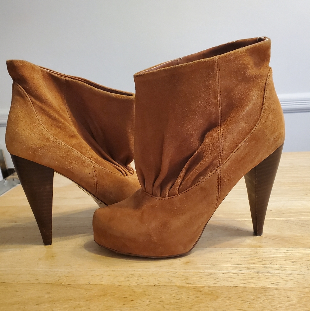Bakers Caramel Heeled Booties